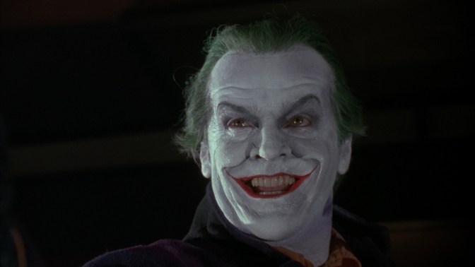 In 1989, the Joker was reinvented as the more serious character we know today. Portrayed by professional player of maniacs Jack Nicholson, this Joker was controversially revealed to be the murderer of Bruce Wayne's parents.
